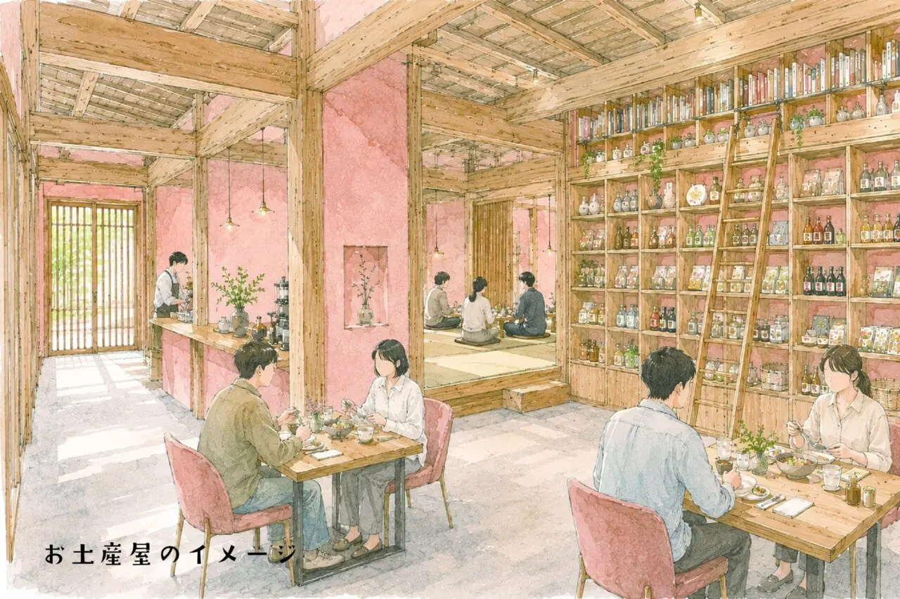 お土産屋のイメージ